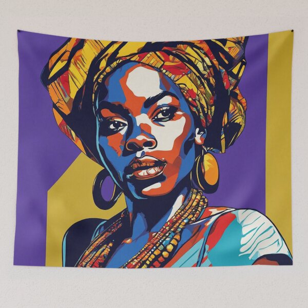 Item preview, Kemi Pop Art Portrait designed and sold by Yzakreativ.