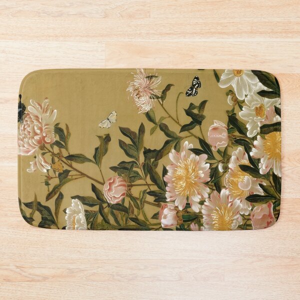 Item preview, Herbaceous Peonies and Butterflies by Ito Jakuchu (Professionally Enhanced version) designed and sold by EmeraldeaArt.