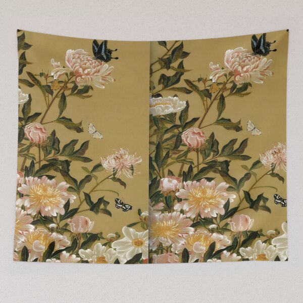 Item preview, Herbaceous Peonies and Butterflies by Ito Jakuchu (Professionally Enhanced version) designed and sold by EmeraldeaArt.