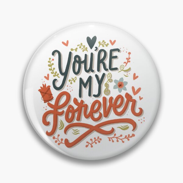 Item preview, You're My Forever: Romantic Gift Collection with Hearts, Flowers, and Leaves Illustration designed and sold by HahaHandlesHub.