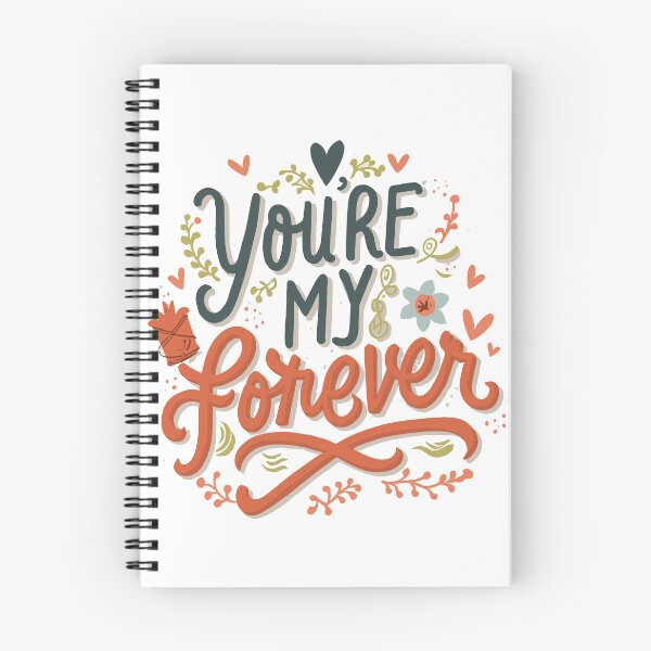 Item preview, You're My Forever: Romantic Gift Collection with Hearts, Flowers, and Leaves Illustration designed and sold by HahaHandlesHub.