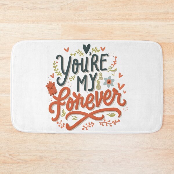 Item preview, You're My Forever: Romantic Gift Collection with Hearts, Flowers, and Leaves Illustration designed and sold by HahaHandlesHub.