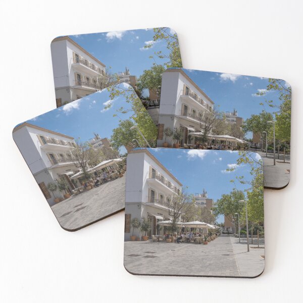 Item preview, Puerto Pollensa Square Mallorca Spain designed and sold by GG WALL ART.