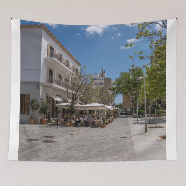 Item preview, Puerto Pollensa Square Mallorca Spain designed and sold by GG WALL ART.