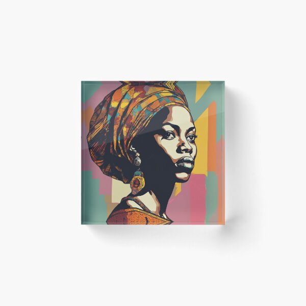 Item preview, Ashanti Pop Art Portrait designed and sold by Yzakreativ.
