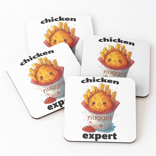 Item preview, Lindos nuggets de pollo kawaii: adorable diseño experto para amantes de la comida designed and sold by Cheeky Companions.