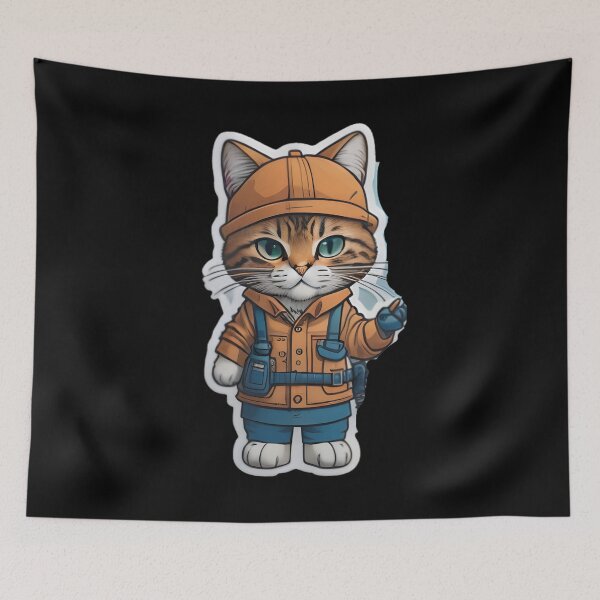 Item preview, Working Cat designed and sold by cuatrilenio.