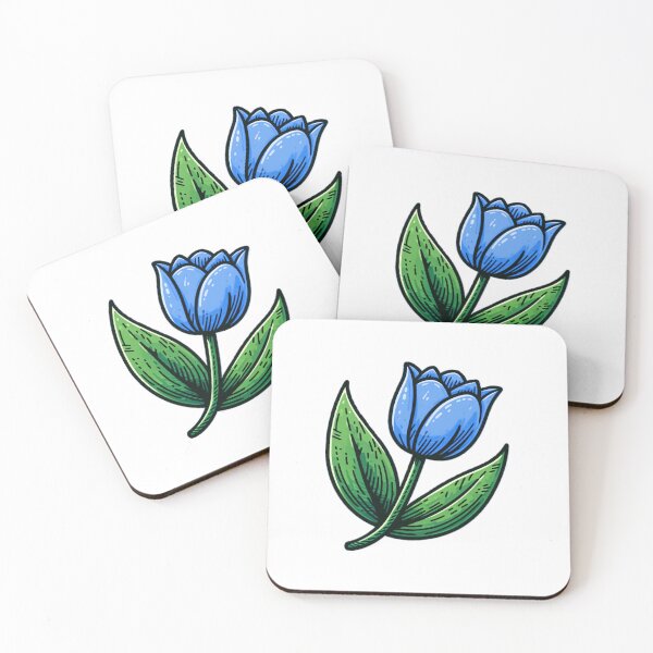 Item preview, Cartoon Blue Tulip designed and sold by TitanWear.