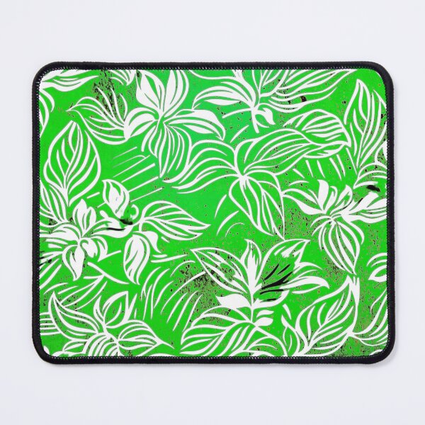 Item preview, Lime Green Batik Floral Pattern designed and sold by HausKatz.