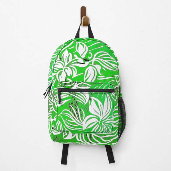 Item preview, Lime Green Batik Floral Pattern designed and sold by HausKatz.