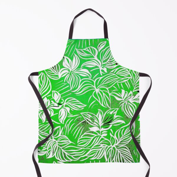 Item preview, Lime Green Batik Floral Pattern designed and sold by HausKatz.