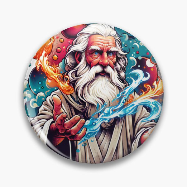Item preview, Elemental Sorcerer: Mystical Fire and Water Art designed and sold by AIARTIST1.