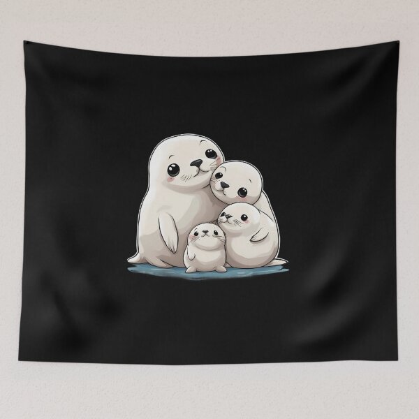 Item preview, Arctic Seal Family designed and sold by macadolie.