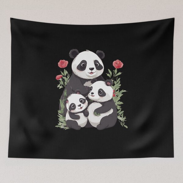 Item preview, Panda Mum & Cubs designed and sold by macadolie.