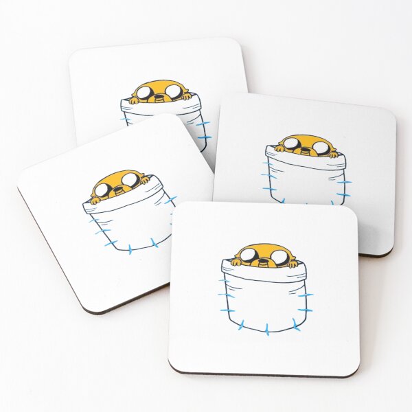 Item preview, Creative print of Jake from Adventure Time in Finn's pocket designed and sold by GardenGhostShop.