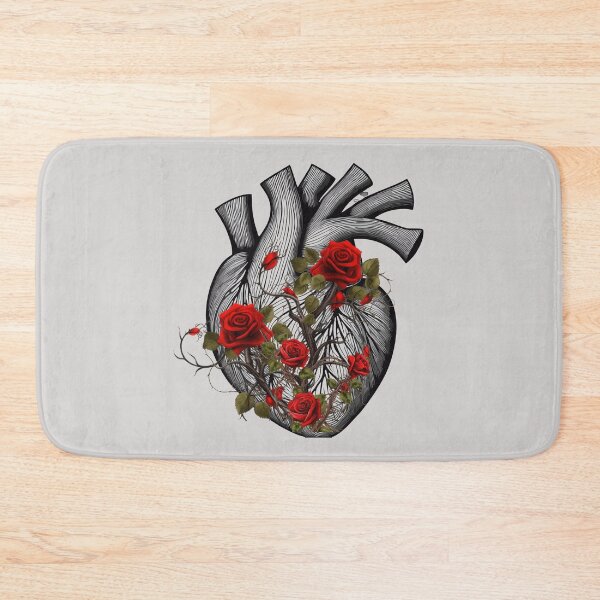 Item preview, Anatomical Heart With Roses and Thornes designed and sold by Hildegardaa.