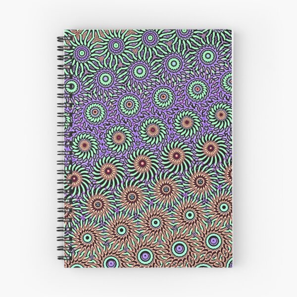 Item preview, Purple Orange Abstract Circles and Cogwheels Pattern designed and sold by JoeStylistic.