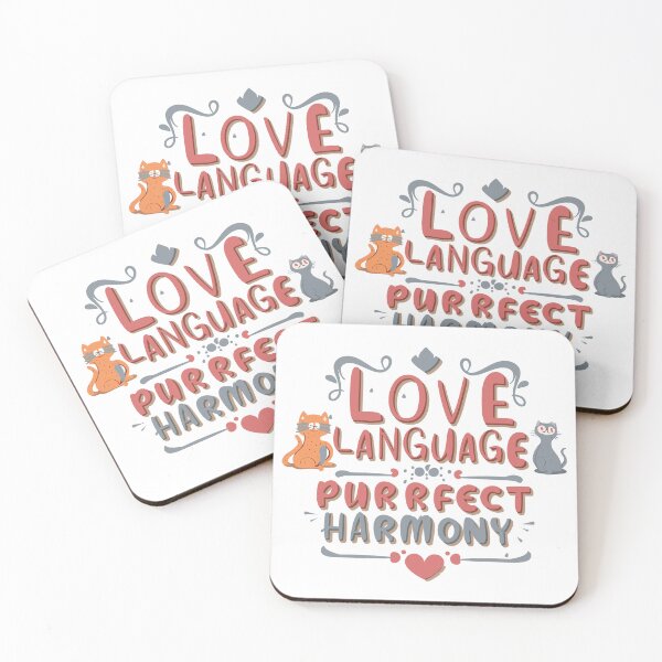 Item preview, Love Language: Purrfect Harmony - Cat Design with Heart Decor designed and sold by HahaHandlesHub.