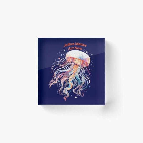 Artikelvorschau, „Faszinierende Quallenillustration, die sich für den Schutz des Meereslebens einsetzt | Jelly Matters, handeln Sie jetzt.“ entworfen und verkauft von EcoArtShop.