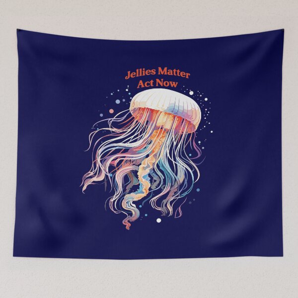 Item preview, "Mesmerizing Jellyfish Illustration Advocating Marine Life Conservation | Jelly Matters, Act Now designed and sold by EcoArtShop.