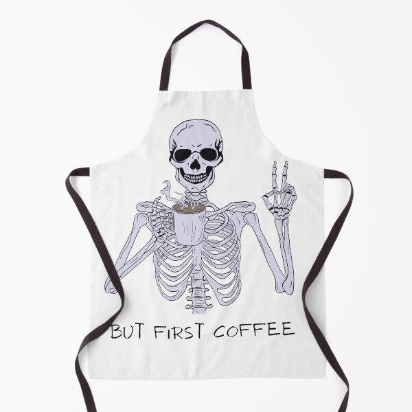 Item preview, But First Coffee Skeleton designed and sold by BecDill.