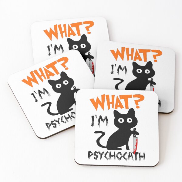 Item preview, Cat What? Knife Wielding Murderous Black Cat designed and sold by Groenendijk.