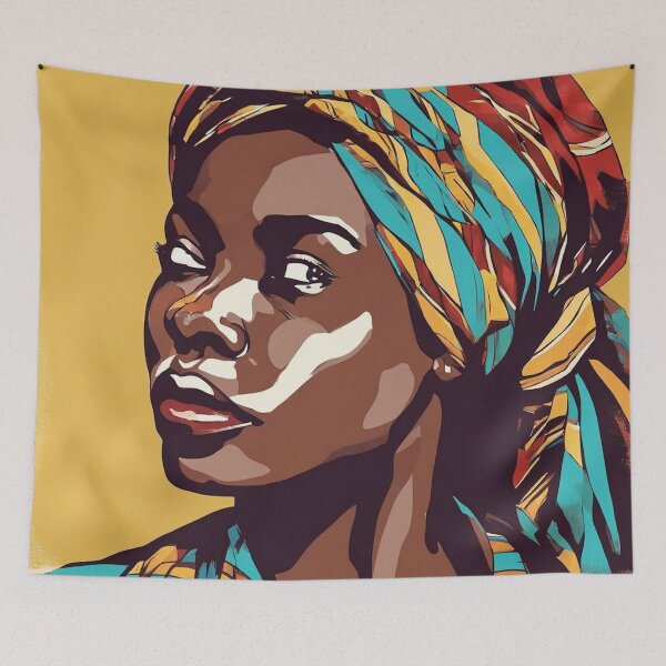 Item preview, Simba Pop Art Portrait designed and sold by Yzakreativ.