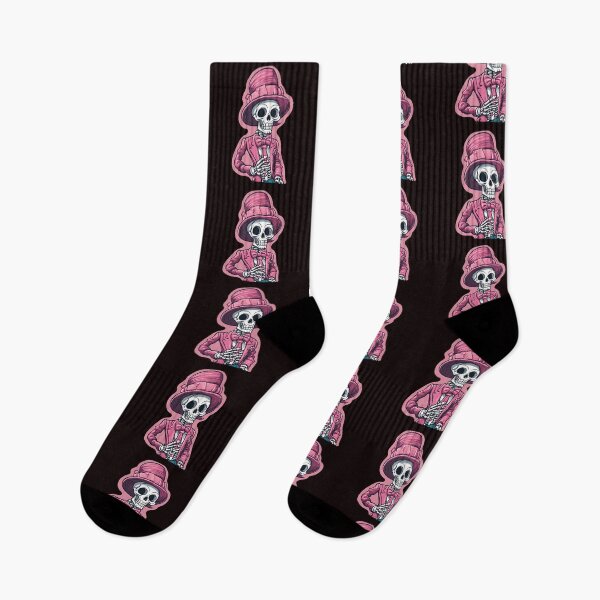 Item preview, Pink Preppy Skeleton Wearing A Suit designed and sold by echowood26.