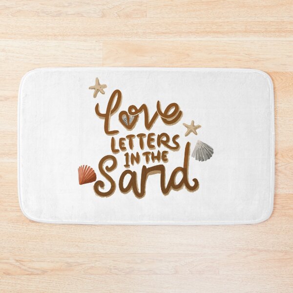Item preview, Love Letters in the Sand: Brown Font with Shell and Star Decor Beach Vibe designed and sold by HahaHandlesHub.