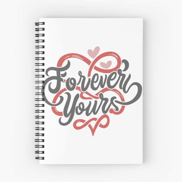 Item preview, Forever Yours: Heart Design in Gray and Red with Decorative Hearts designed and sold by HahaHandlesHub.