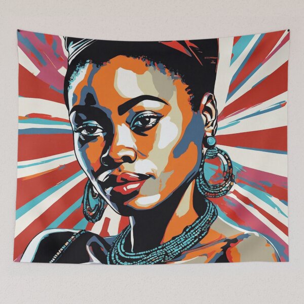 Item preview, Imani Pop Art Portrait designed and sold by Yzakreativ.