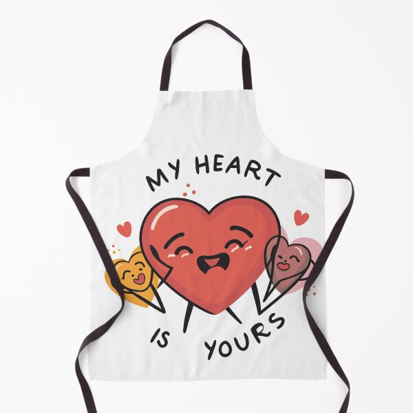 Item preview, My Heart is Yours: Red Heart Design with Message and Heart Decors designed and sold by HahaHandlesHub.