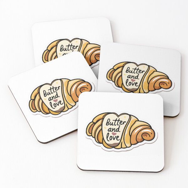 Item preview, Butter and Love - Watercolor Croissant Illustration designed and sold by NiftyWrx.