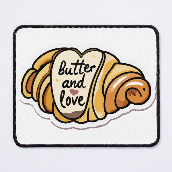 Item preview, Butter and Love - Watercolor Croissant Illustration designed and sold by NiftyWrx.