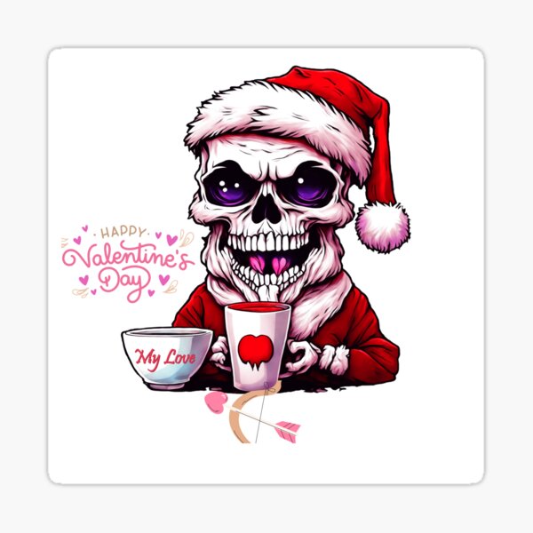 happy valentine my coffee Sticker