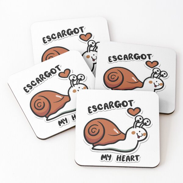 Item preview, Escargot My Heart - Cute French Snail Cartoon designed and sold by NiftyWrx.