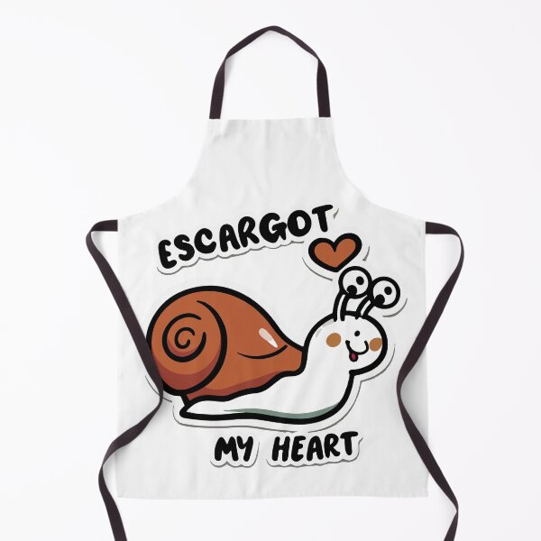 Item preview, Escargot My Heart - Cute French Snail Cartoon designed and sold by NiftyWrx.