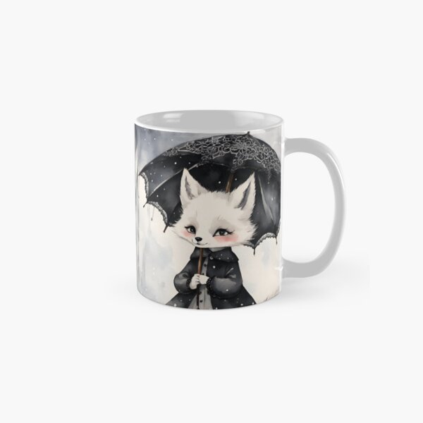 Goth Girl Snow Fox Classic Mug