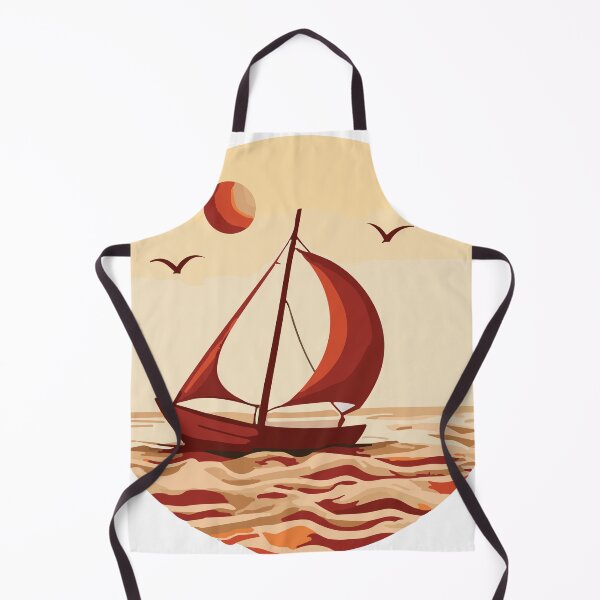 Item preview, "Tranquil Serenity: Sunset Boat on the Calm Sea - Marine Conservation Awareness" designed and sold by EcoArtShop.