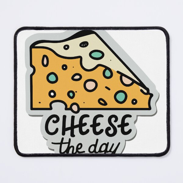 Item preview, Cheese the Day - Hand-Drawn Cheese Wedge designed and sold by NiftyWrx.