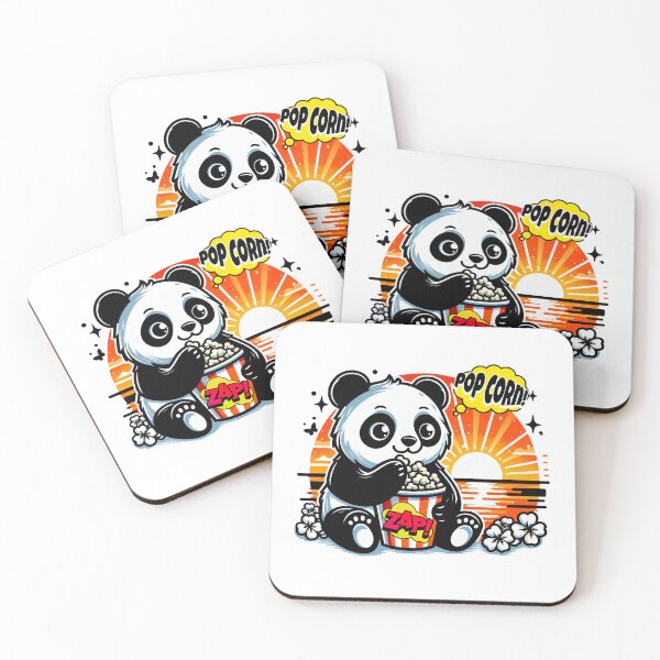 Item preview, Panda eating popcorn! designed and sold by AxelBrook.