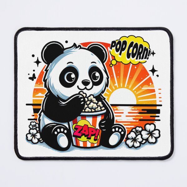 Item preview, Panda eating popcorn! designed and sold by AxelBrook.