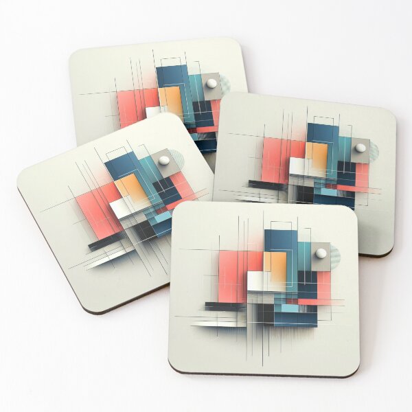 Item preview, Minimalist abstract geometric pattern designed and sold by NostosArt.