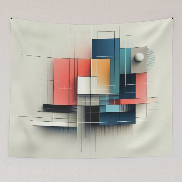 Item preview, Minimalist abstract geometric pattern designed and sold by NostosArt.