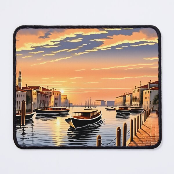 Item preview, Romantic Beatiful Venice Sunset on Canal designed and sold by HipMadeArt.