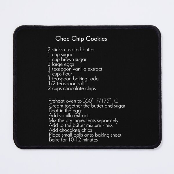 Item preview, Easy Choc Chip Cookies designed and sold by Mothrrr.