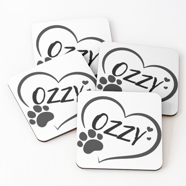 Item preview, Ozzy pet dog or cat name in a heart with a paw, great gift for dog or cat owners designed and sold by OCS1337.