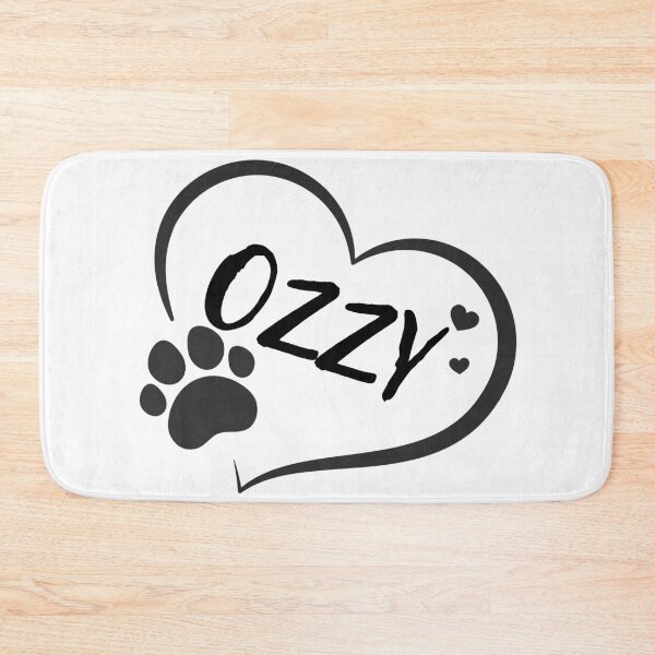 Item preview, Ozzy pet dog or cat name in a heart with a paw, great gift for dog or cat owners designed and sold by OCS1337.