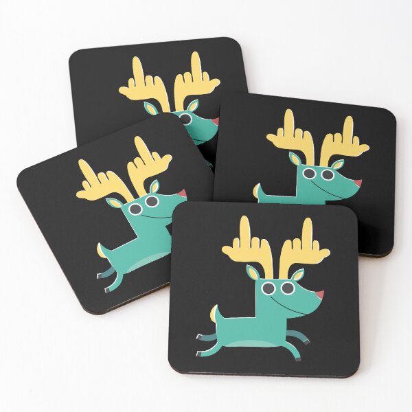 Item preview, deer showing the middle finger or antlers designed and sold by notorius12.