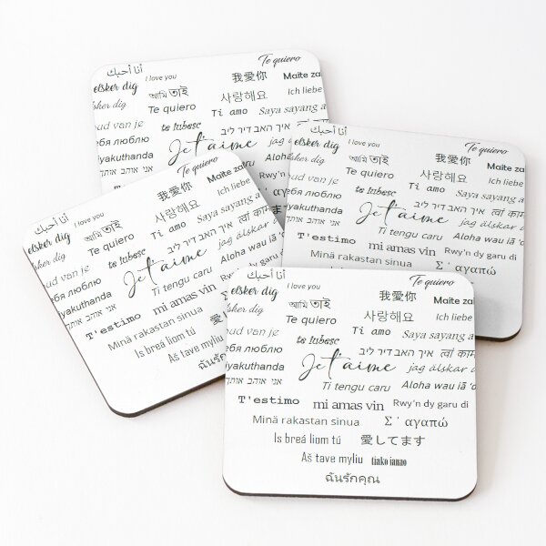 Item preview, I love you in 30 languages designed and sold by SommeryLaser.